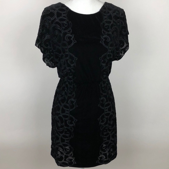 white house black market Dresses & Skirts - **SOLD** WHBM Black Velvet Patterned Sheath Dress